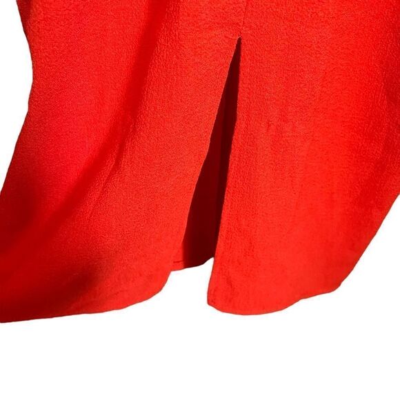 ASOS orangey red flutter sleeve midi dress‎ - Picture 6 of 8